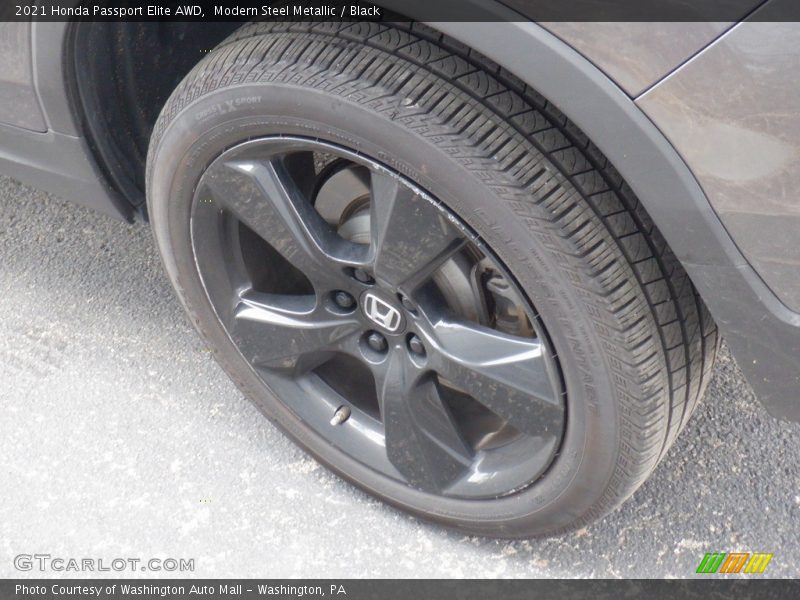 Modern Steel Metallic / Black 2021 Honda Passport Elite AWD