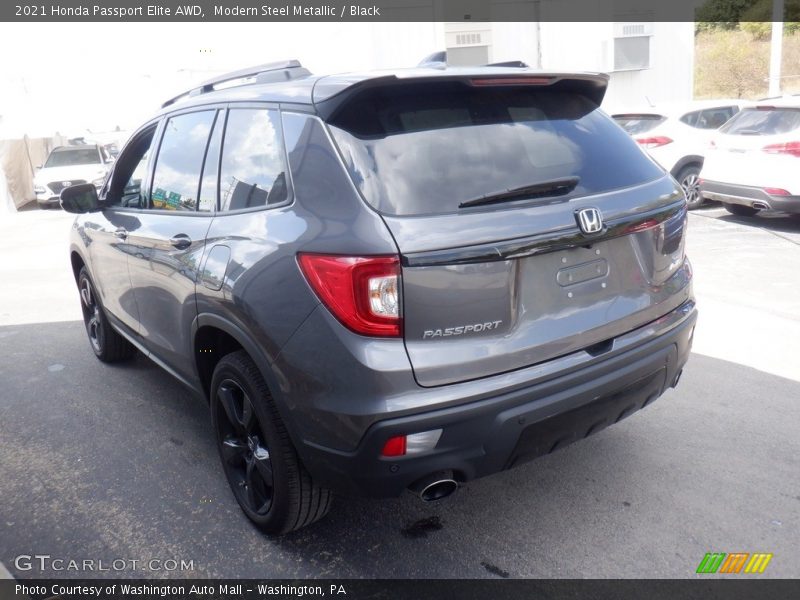 Modern Steel Metallic / Black 2021 Honda Passport Elite AWD