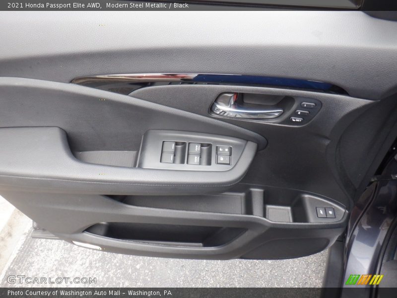 Modern Steel Metallic / Black 2021 Honda Passport Elite AWD