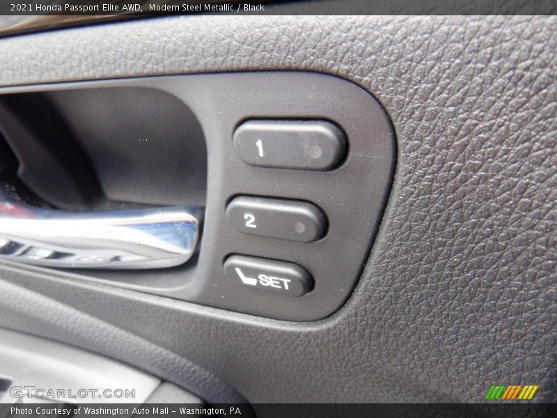 Modern Steel Metallic / Black 2021 Honda Passport Elite AWD
