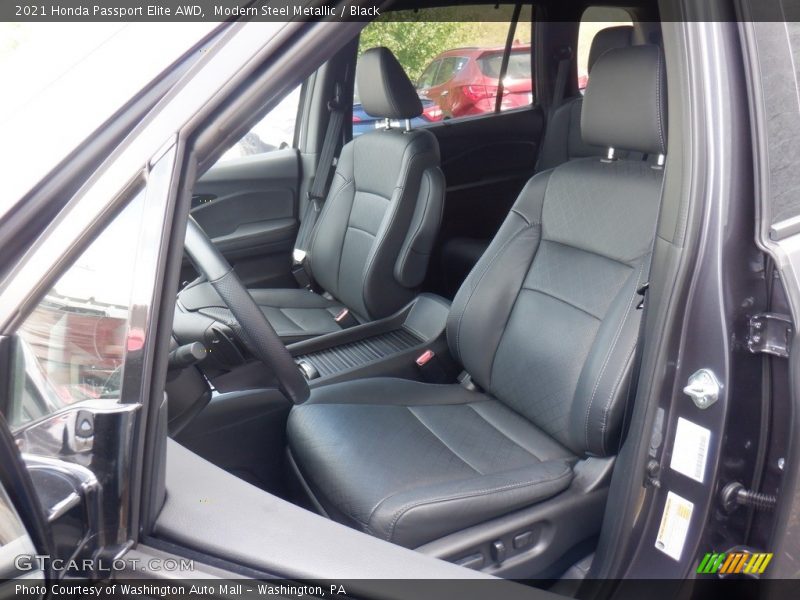 Modern Steel Metallic / Black 2021 Honda Passport Elite AWD
