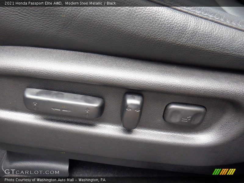 Modern Steel Metallic / Black 2021 Honda Passport Elite AWD