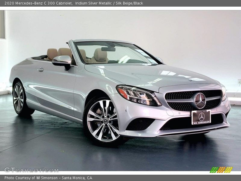 Iridium Silver Metallic / Silk Beige/Black 2020 Mercedes-Benz C 300 Cabriolet