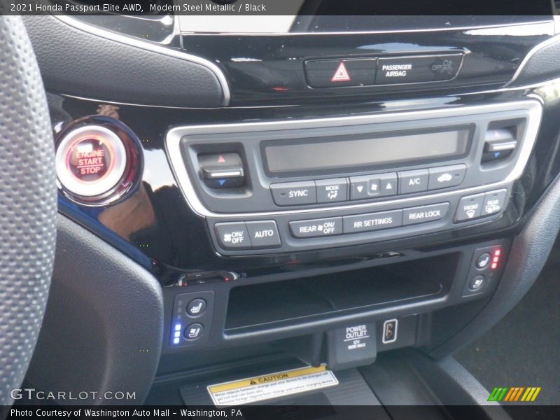 Modern Steel Metallic / Black 2021 Honda Passport Elite AWD