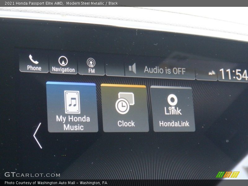 Modern Steel Metallic / Black 2021 Honda Passport Elite AWD