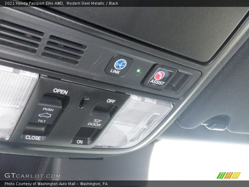 Modern Steel Metallic / Black 2021 Honda Passport Elite AWD