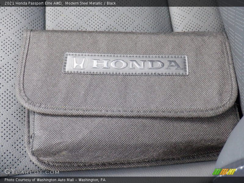 Modern Steel Metallic / Black 2021 Honda Passport Elite AWD