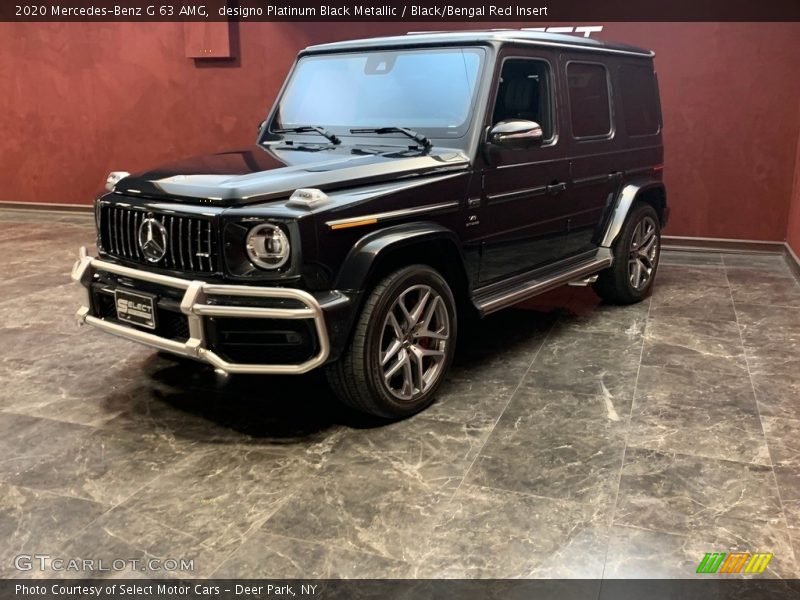 designo Platinum Black Metallic / Black/Bengal Red Insert 2020 Mercedes-Benz G 63 AMG