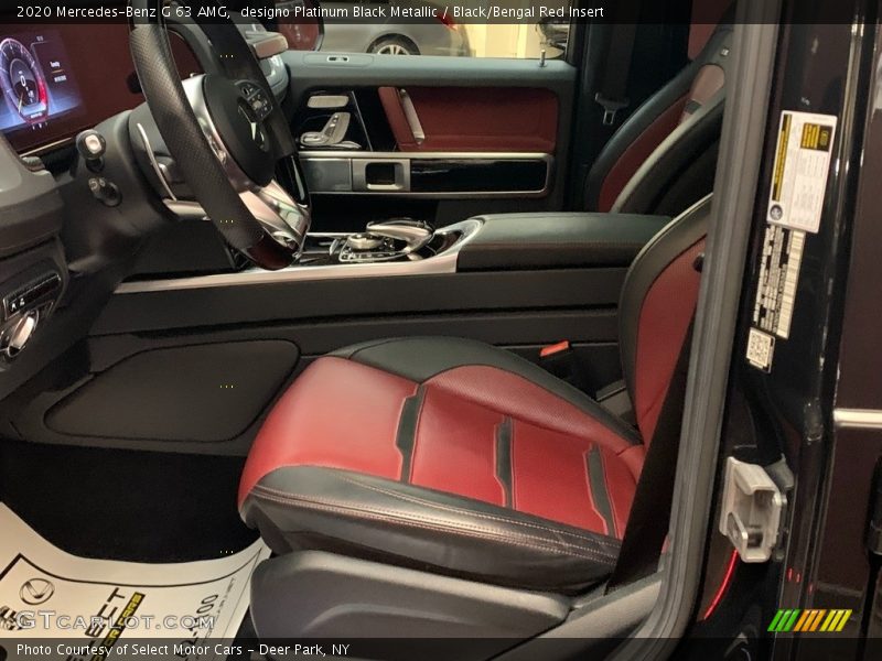 designo Platinum Black Metallic / Black/Bengal Red Insert 2020 Mercedes-Benz G 63 AMG