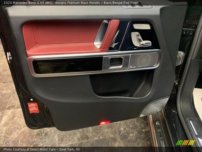 designo Platinum Black Metallic / Black/Bengal Red Insert 2020 Mercedes-Benz G 63 AMG