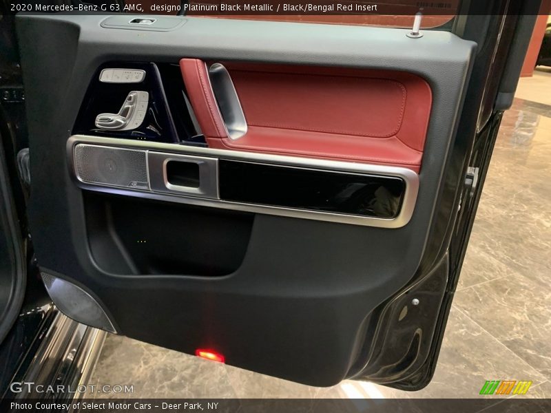 designo Platinum Black Metallic / Black/Bengal Red Insert 2020 Mercedes-Benz G 63 AMG