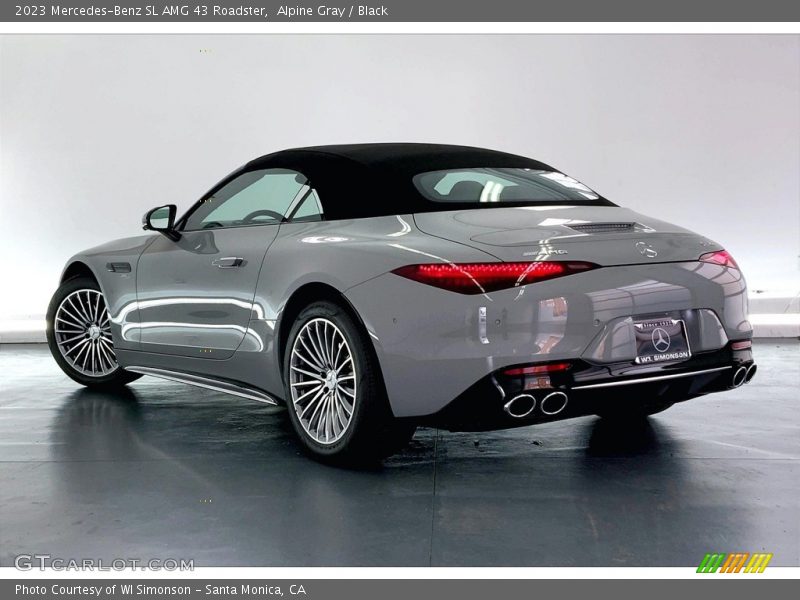 Alpine Gray / Black 2023 Mercedes-Benz SL AMG 43 Roadster