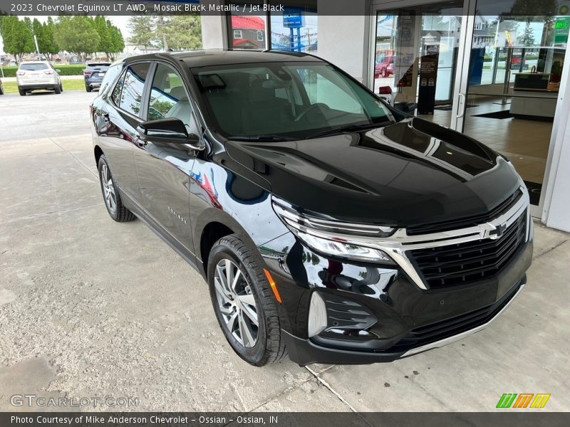 Mosaic Black Metallic / Jet Black 2023 Chevrolet Equinox LT AWD