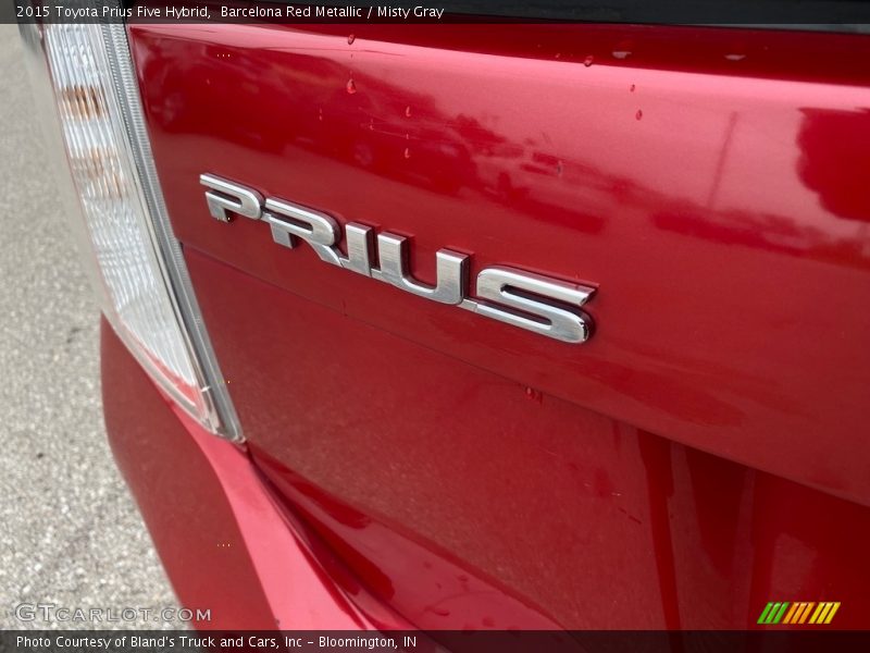 Barcelona Red Metallic / Misty Gray 2015 Toyota Prius Five Hybrid
