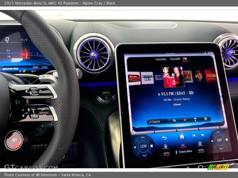 Controls of 2023 SL AMG 43 Roadster