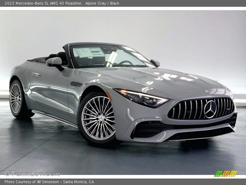 Front 3/4 View of 2023 SL AMG 43 Roadster
