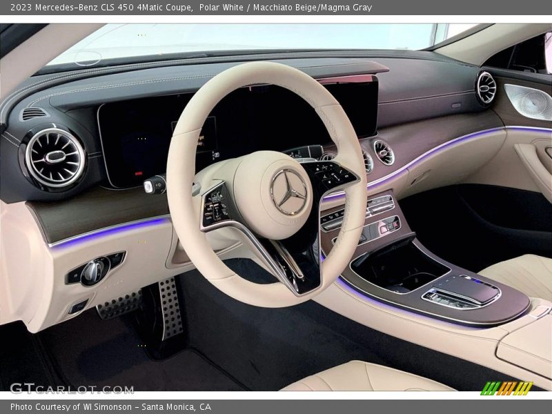 Polar White / Macchiato Beige/Magma Gray 2023 Mercedes-Benz CLS 450 4Matic Coupe