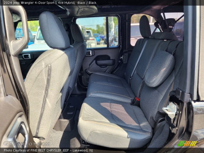 Black / Black 2024 Jeep Wrangler 4-Door Sport S 4xe Hybrid