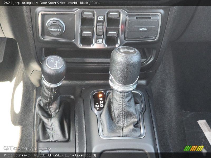 Black / Black 2024 Jeep Wrangler 4-Door Sport S 4xe Hybrid