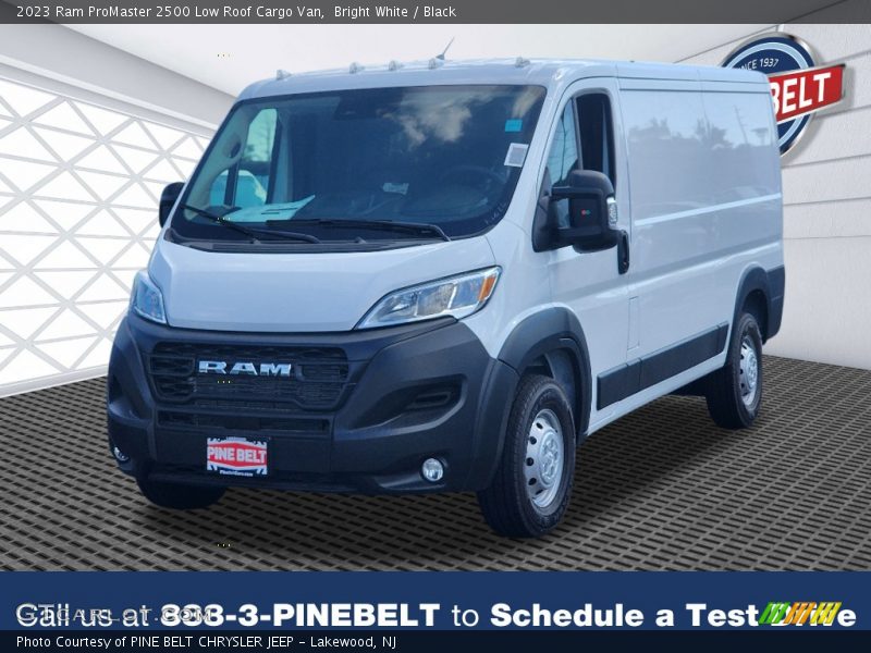 Bright White / Black 2023 Ram ProMaster 2500 Low Roof Cargo Van