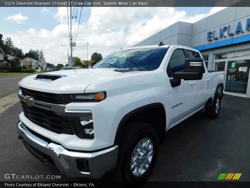 Summit White / Jet Black 2024 Chevrolet Silverado 2500HD LT Crew Cab 4x4