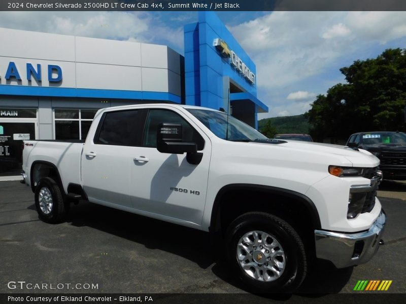 Summit White / Jet Black 2024 Chevrolet Silverado 2500HD LT Crew Cab 4x4