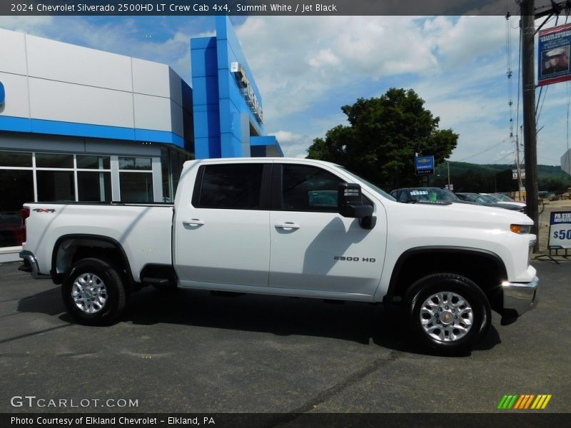 Summit White / Jet Black 2024 Chevrolet Silverado 2500HD LT Crew Cab 4x4