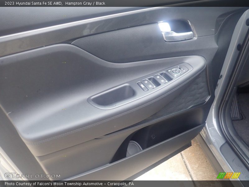 Hampton Gray / Black 2023 Hyundai Santa Fe SE AWD