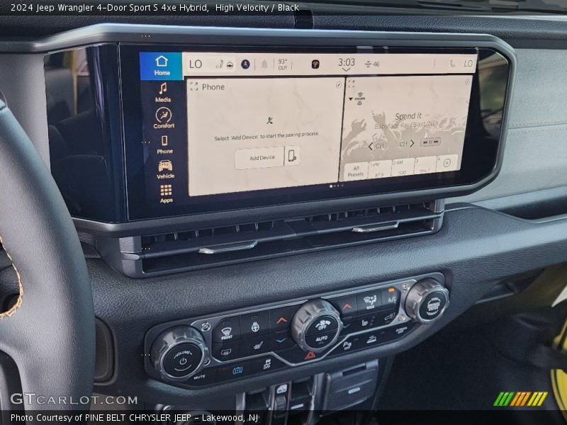 High Velocity / Black 2024 Jeep Wrangler 4-Door Sport S 4xe Hybrid