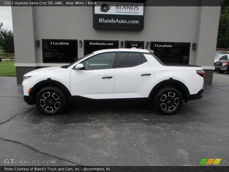 Atlas White / Black 2023 Hyundai Santa Cruz SEL AWD