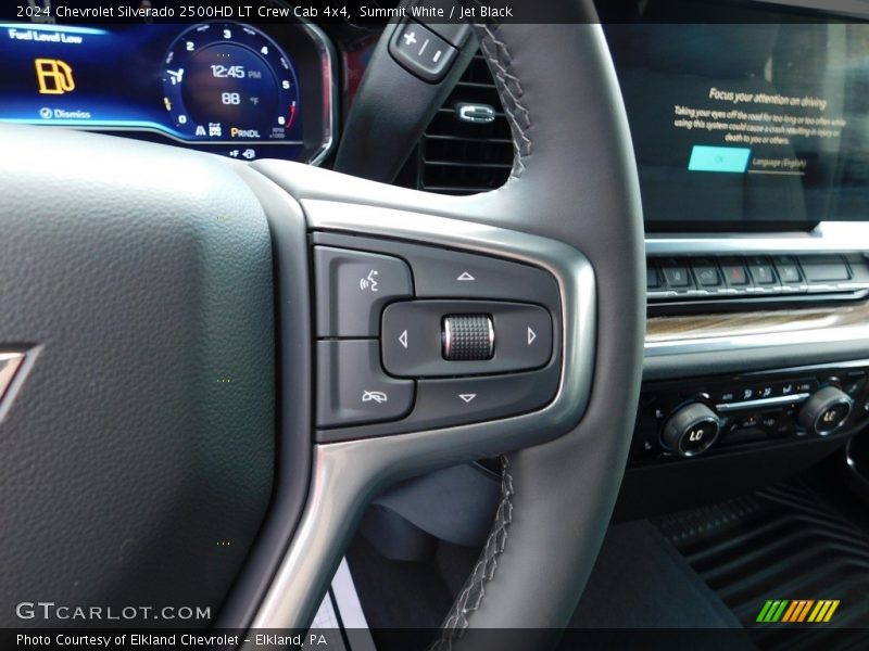 Summit White / Jet Black 2024 Chevrolet Silverado 2500HD LT Crew Cab 4x4