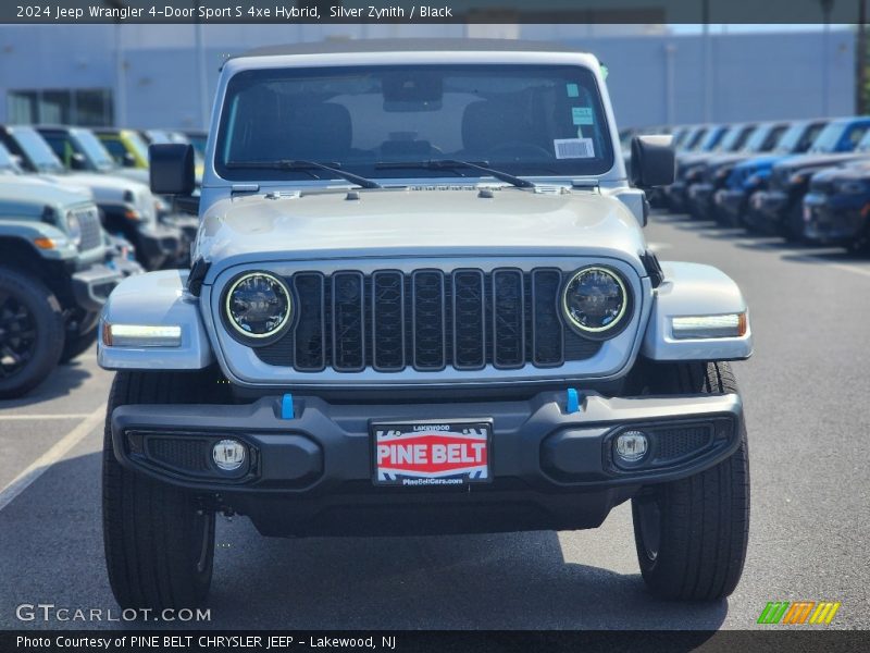 Silver Zynith / Black 2024 Jeep Wrangler 4-Door Sport S 4xe Hybrid