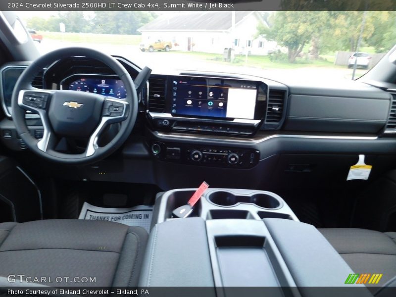 Summit White / Jet Black 2024 Chevrolet Silverado 2500HD LT Crew Cab 4x4