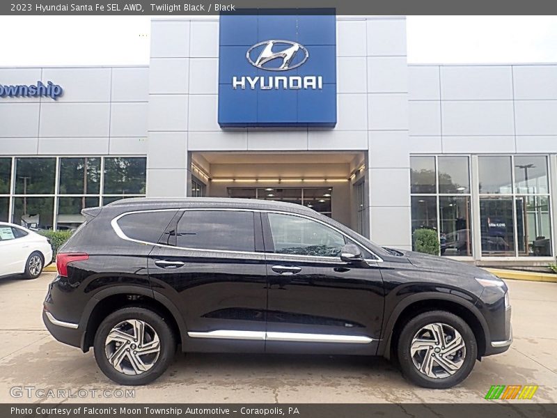 Twilight Black / Black 2023 Hyundai Santa Fe SEL AWD