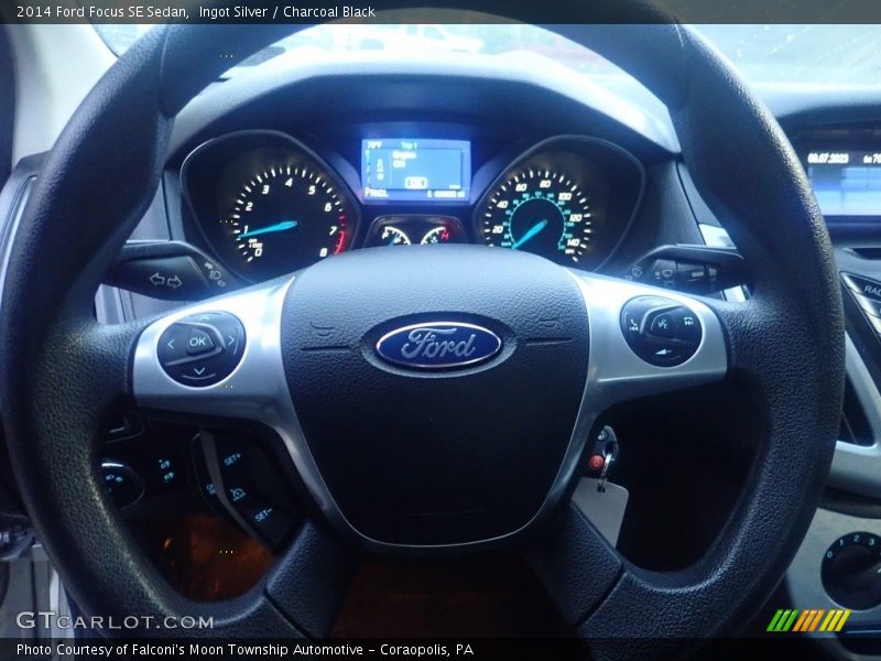 Ingot Silver / Charcoal Black 2014 Ford Focus SE Sedan