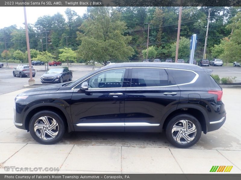 Twilight Black / Black 2023 Hyundai Santa Fe SEL AWD