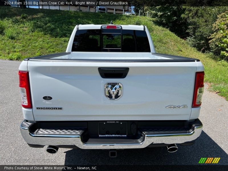 Bright White / Diesel Gray/Black 2024 Ram 1500 Big Horn Crew Cab 4x4