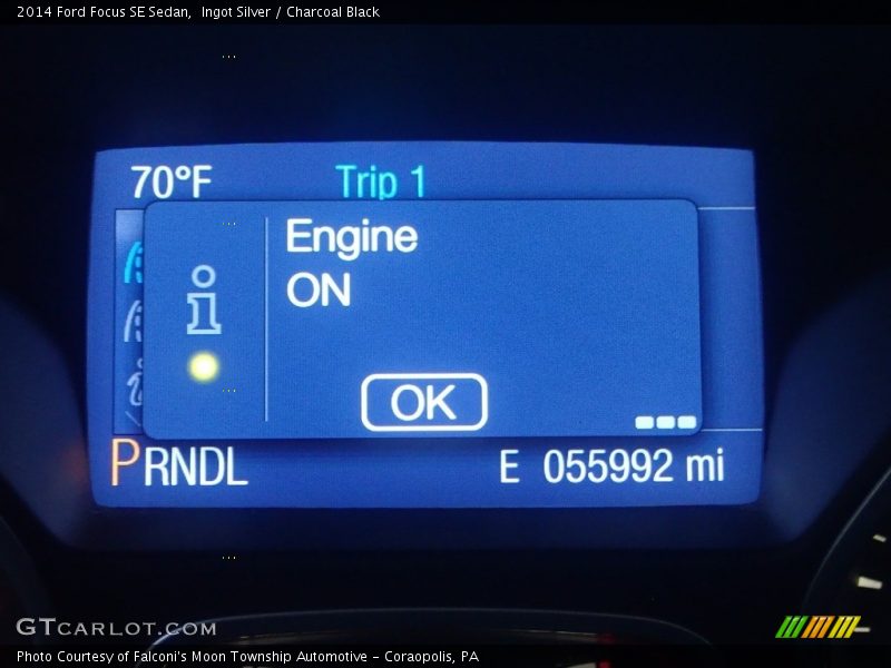 Ingot Silver / Charcoal Black 2014 Ford Focus SE Sedan