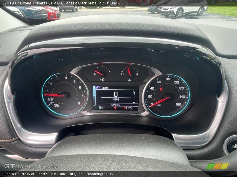 Mosaic Black Metallic / Jet Black 2019 Chevrolet Traverse LT AWD