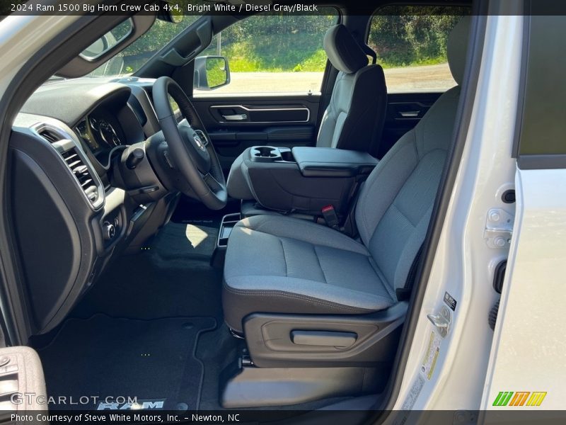 Bright White / Diesel Gray/Black 2024 Ram 1500 Big Horn Crew Cab 4x4