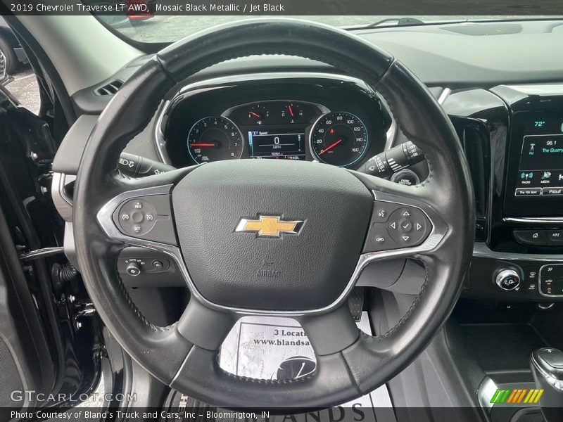 Mosaic Black Metallic / Jet Black 2019 Chevrolet Traverse LT AWD