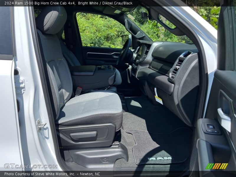 Bright White / Diesel Gray/Black 2024 Ram 1500 Big Horn Crew Cab 4x4