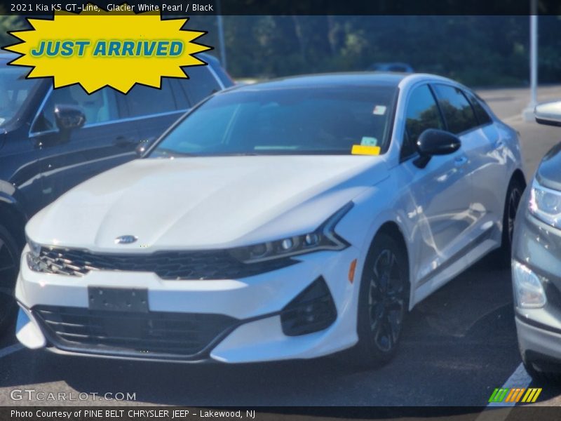 Glacier White Pearl / Black 2021 Kia K5 GT-Line
