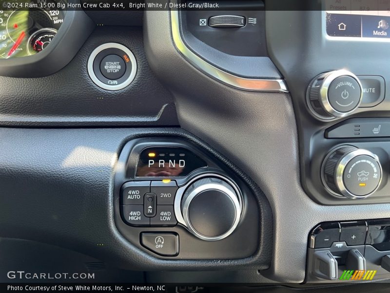 Bright White / Diesel Gray/Black 2024 Ram 1500 Big Horn Crew Cab 4x4