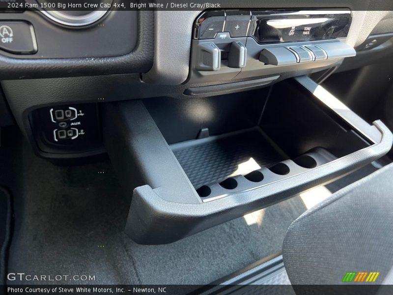 Bright White / Diesel Gray/Black 2024 Ram 1500 Big Horn Crew Cab 4x4
