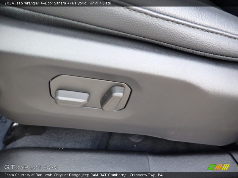 Anvil / Black 2024 Jeep Wrangler 4-Door Sahara 4xe Hybrid