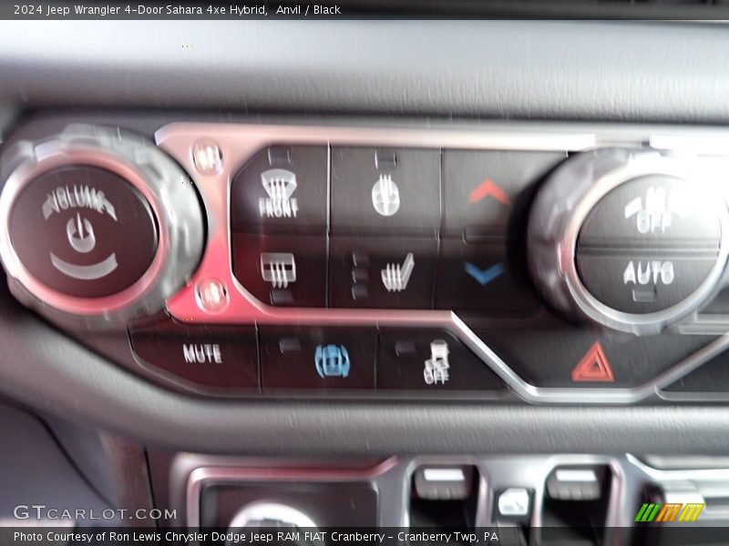 Anvil / Black 2024 Jeep Wrangler 4-Door Sahara 4xe Hybrid