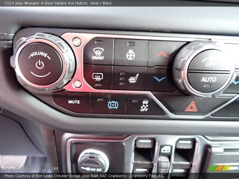 Anvil / Black 2024 Jeep Wrangler 4-Door Sahara 4xe Hybrid