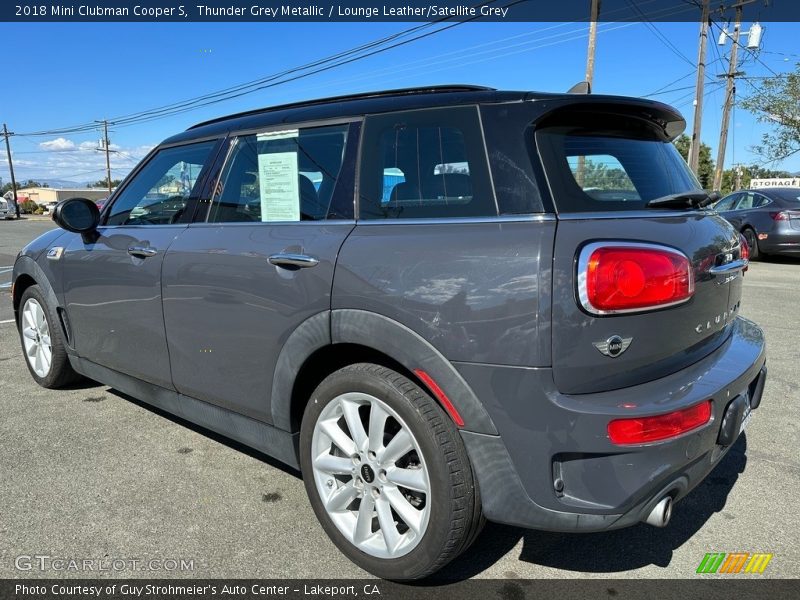 Thunder Grey Metallic / Lounge Leather/Satellite Grey 2018 Mini Clubman Cooper S