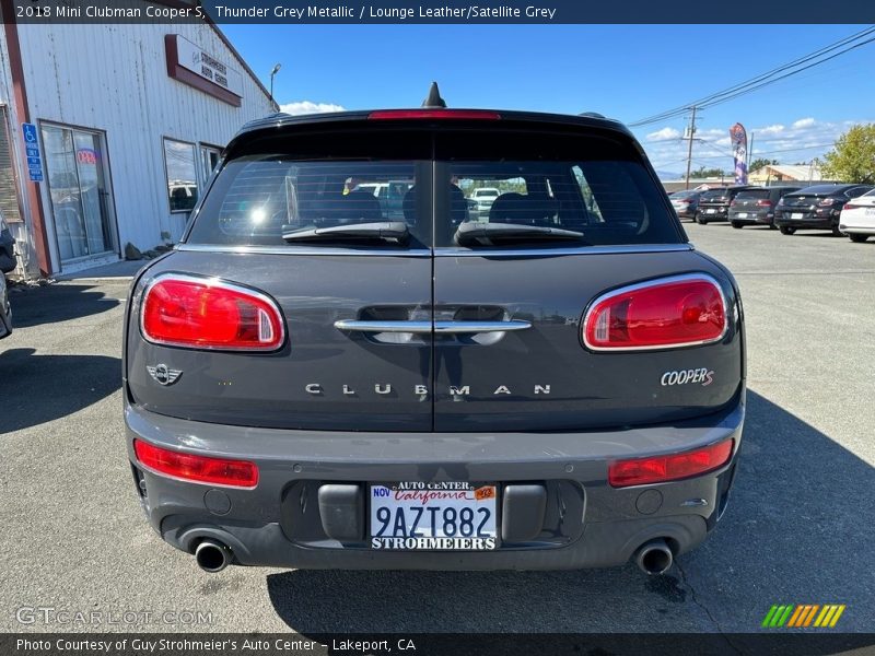 Thunder Grey Metallic / Lounge Leather/Satellite Grey 2018 Mini Clubman Cooper S
